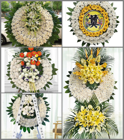 上海崇明区陈家镇协隆村花圈速递